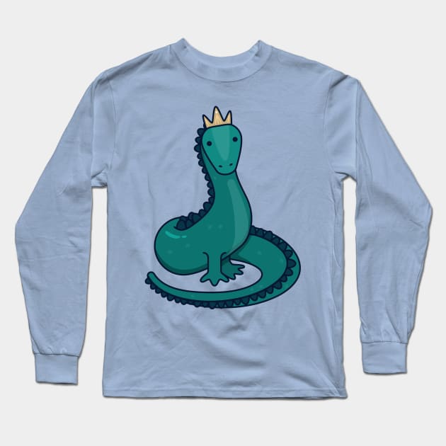 King of Snakes Long Sleeve T-Shirt by LunarFox